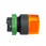 Harmony drejegreb i plast for LED med 3 positioner og fjeder-retur til midt i orange farve ZB5AK1553 miniature