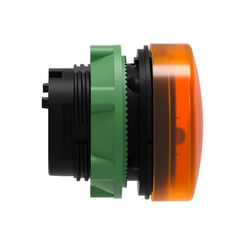 Harmony signallampehoved i plast for LED med riflet linse til udendørs brug i orange farve ZB5AV053S