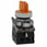 Harmony drejeafbryder komplet med LED og 3 faste positioner i orange 24VAC/DC 1xNO+1xNC XB4BK135B5 miniature