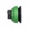 Harmony flush lampetrykshoved i plast for LED med fjeder-retur og plan trykflade med grøn ring ZB5FW933 miniature