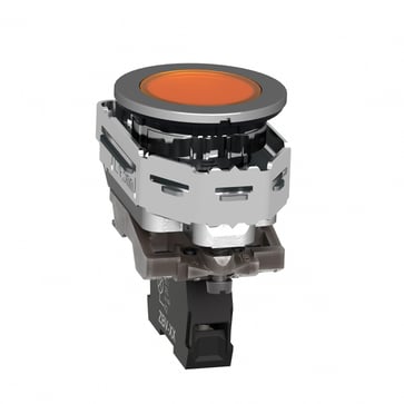 Signallampe komplet metal Ø30 mm hul med LED orange og 110VAC XB4FVG5