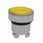 Head for illuminated push button, Harmony XB4, metal, yellow flush, 22mm, universal LED, for insertion legend ZB4BA88 miniature