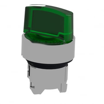 Harmony drejegreb i metal for LED med 2 faste positioner i grøn farve ZB4BK1233