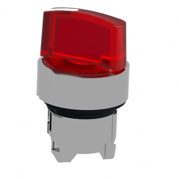 Harmony drejegreb i metal for LED med 2 faste positioner i rød farve ZB4BK1243