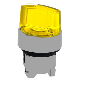 Harmony drejegreb i metal for LED med 2 faste positioner i gul farve ZB4BK1283
