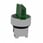 Harmony drejegreb i metal for LED med 3 positioner og fjeder-retur fra V-til-M i grøn farve ZB4BK1733 miniature