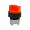 Harmony drejegreb i sort metal for LED med 2 faste positioner i orange farve ZB4BK12537 miniature