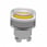 Harmony lampetrykhoved i metal for LED med klar silikonehætte og fjeder-retur med plan trykflade i gul farve ZB4BW583 miniature