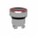 Harmony lampetrykhoved i metal for LED med fjeder-retur og plan trykflade i sort med rød ring ZB4BW943 miniature