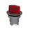 Harmony flush drejegreb i metal for LED med 2 positioner og fjeder-retur fra H-til-V i rød farve ZB4FK1443 miniature