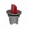 Harmony flush drejegreb i metal for LED med 3 positioner og fjeder-retur fra H-til-M i rød farve ZB4FK1843 miniature