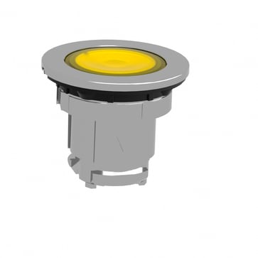 Harmony flush signallampehoved for LED med linse i gul farve ZB4FV083