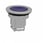 Harmony flush lampetrykshoved i metal for LED med fjeder-retur og plan trykflade i blå farve ZB4FW363 miniature