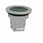 Harmony flush lampetrykshoved i metal for LED med fjeder-retur og plan trykflade med grøn ring ZB4FW933 miniature