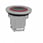 Harmony flush lampetrykshoved i metal for LED med fjeder-retur og plan trykflade med rød ring ZB4FW943 miniature