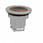 Harmony flush lampetrykshoved i metal for LED med fjeder-retur og plan trykflade med orange ring ZB4FW953 miniature