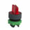 Harmony drejegreb i plast for LED med 3 faste positioner i rød farve ZB5AK1343 miniature