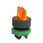 Harmony drejegreb i plast for LED med 3 faste positioner i orange farve ZB5AK1353 miniature