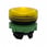 Head for pilot light, Harmony XB5, plastic, yellow, 22mm, universal LED, grooved lens ZB5AV083S miniature