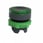 Harmony lampetrykshoved i plast for LED med fjeder-retur og plan trykflade i sort med grøn ring ZB5AW933 miniature