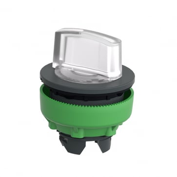 Harmony flush drejegreb i plast for LED med 2 faste positioner i hvid farve ZB5FK1213