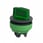 Harmony flush drejegreb i plast for LED med 2 positioner og fjeder-retur fra H-til-V i grøn farve ZB5FK1433 miniature
