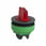 Harmony flush drejegreb i plast for LED med 3 positioner og fjeder-retur til midt i rød farve ZB5FK1543 miniature