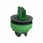 Harmony flush drejegreb i plast for LED med 3 positioner og fjeder-retur fra V-til-M i grøn farve ZB5FK1733 miniature