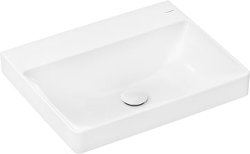 hansgrohe Xelu Q Wash basin 600/480 without tap hole and overflow, SmartClean White 61017450