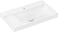 hansgrohe Xelu Q Wash basin with shelf left 800/480 with 2 tap holes without overflow, SmartClean White 61031450 miniature