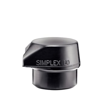 Halder Simplex Indsats af Gummiblanding sort med fod Ø60mm 3202.260