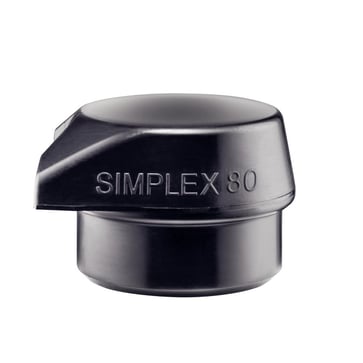 Halder Simplex Indsats af Gummiblanding sort med fod Ø80mm 3202.280