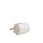 Plug schuko S25 w/earth, white 443099 miniature