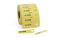 Identification tags for cable bundle ladder style loop version TAGPU 12x74 mm yellow 500 pcs./reel 556-80585 miniature