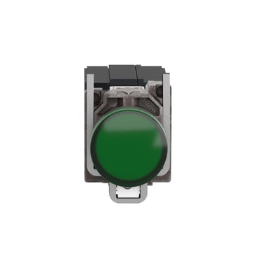 Harmony signallampe komplet med LED i grøn farve med 400V trafo XB4BV5B3