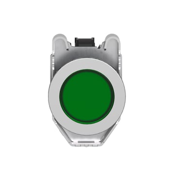 Signallampe komplet metal Ø30 mm hul med LED grøn og 24VAC/DC XB4FVB3