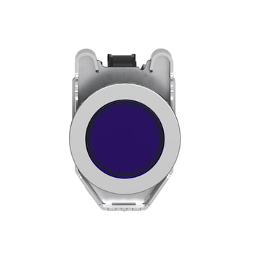 Signallampe komplet metal Ø30 mm hul med LED blå og 230VAC XB4FVM6