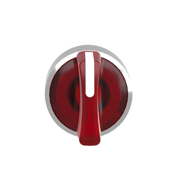 Harmony drejegreb i metal for LED med 3 positioner og fjeder-retur fra V-til-M i rød farve ZB4BK1743