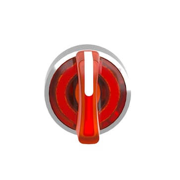 Harmony drejegreb i metal for LED med 3 positioner og fjeder-retur fra V-til-M i orange farve ZB4BK1753