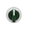 Harmony flush drejegreb i metal for LED med 3 positioner og fjeder-retur fra H-til-M i grøn farve ZB4FK1833 miniature