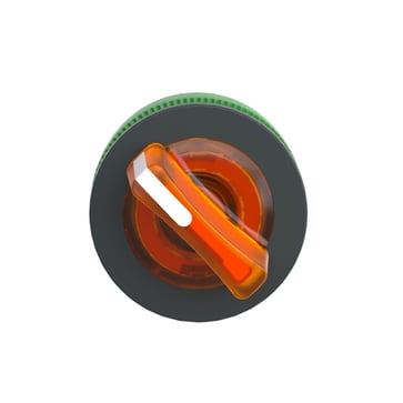 Harmony flush drejegreb i plast for LED med 2 faste positioner i orange farve ZB5FK1253