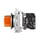 Harmony flush drejeafbryder komplet med LED og 2 faste positioner i orange 230-240VAC 1xNO+1xNC, XB4FK125M5 XB4FK125M5 miniature