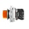 Harmony flush drejeafbryder komplet med LED og 3 faste positioner i orange 110-120VAC 1xNO+1xNC, XB4FK135G5 XB4FK135G5 miniature