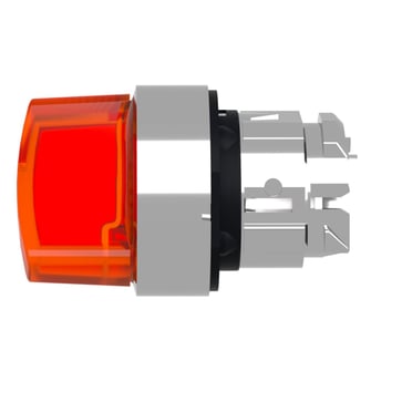 Harmony drejegreb i metal for LED med 2 faste positioner i orange farve ZB4BK1253