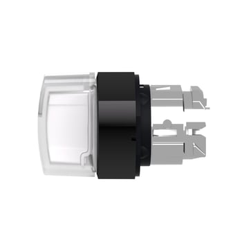 Harmony drejegreb i sort metal for LED med 3 faste positioner i hvid farve ZB4BK13137