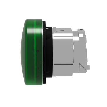 Harmony signallampehoved for LED med aftagelig grøn linse for isætning af skilt ZB4BV033E