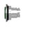 Harmony flush trykknaphoved i metal for LED med kip-funktion og isætning af label under den grønne ophøjede trykflade ZB4FH33 miniature