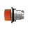 Harmony flush drejegreb i metal for LED med 2 faste positioner i orange farve ZB4FK1253 miniature