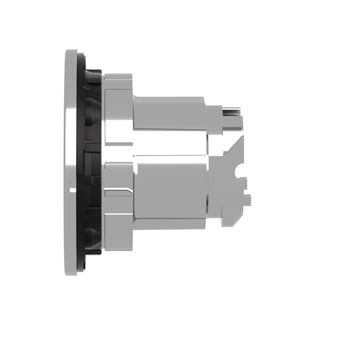 Harmony flush lampetrykshoved i metal for LED med fjeder-retur og plan trykflade i hvid farve ZB4FW313
