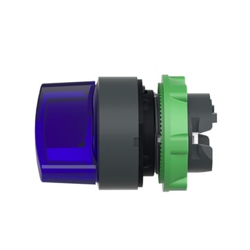 Harmony drejegreb i plast for LED med 2 faste positioner i blå farve ZB5AK1263
